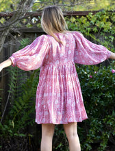 Load image into Gallery viewer, Raya Block Printed Mini Dress- Pink
